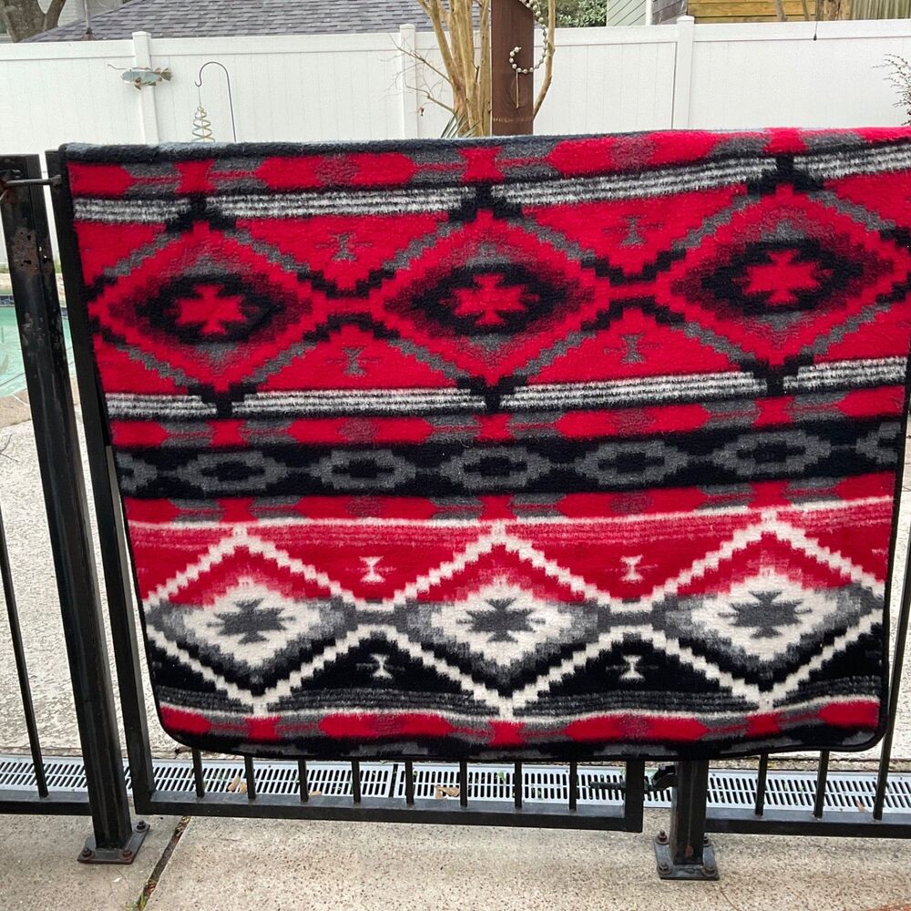 El Paso Saddle Blanket Co Southwest Area Rug ,Throw, Wall Hanging van life boho